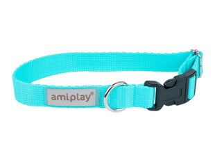 Amiplay Samba, säädettävissä oleva kaulapanta , XL-koko, turkoosin värinen hinta ja tiedot | Koiran valjaat ja kaulapannat | hobbyhall.fi