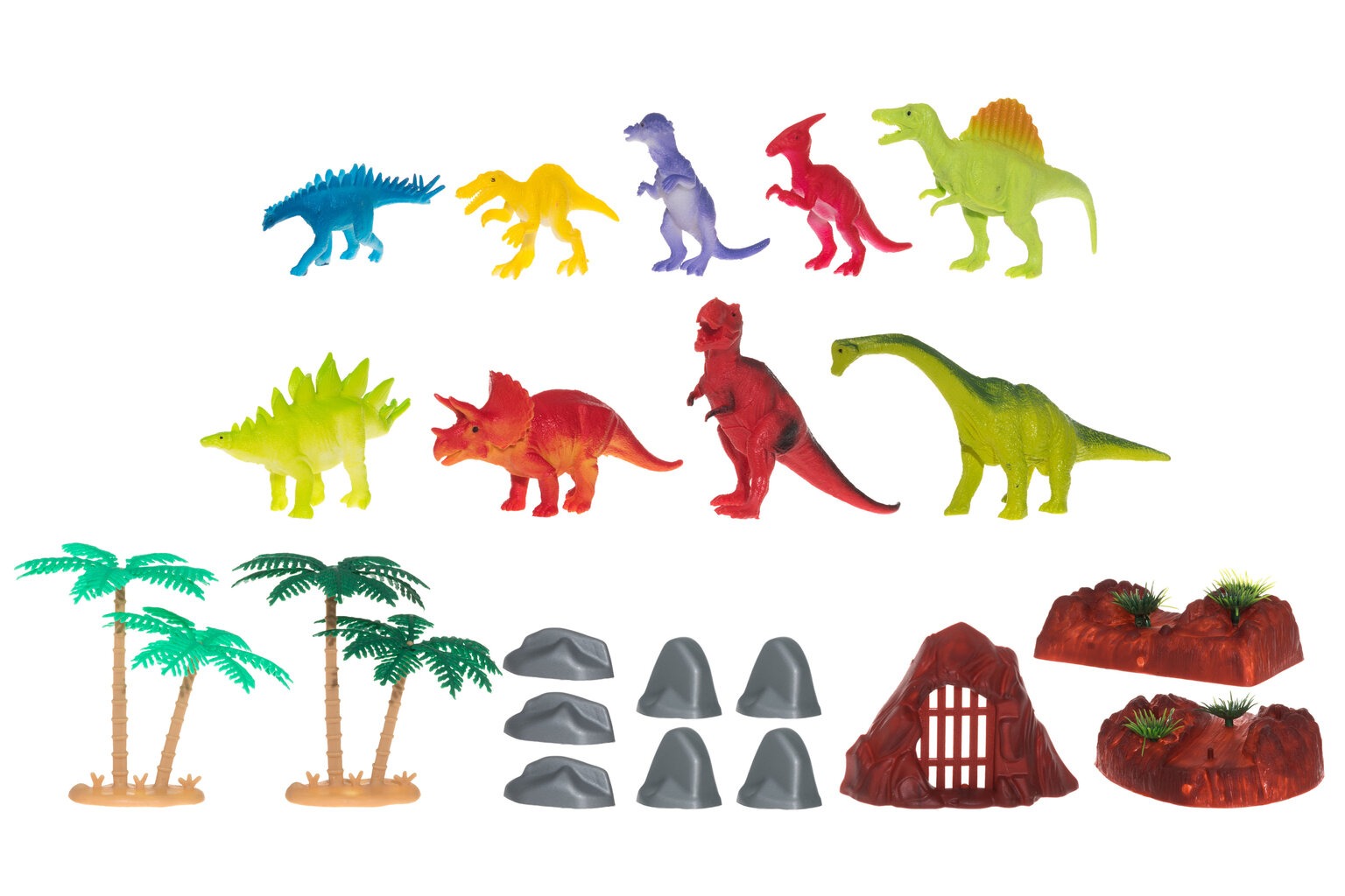 Dinosaurussetti, 22 osaa hinta ja tiedot | Poikien lelut | hobbyhall.fi