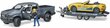 Bruder RAM 2500 Power Wagon Roadster -traileri hinta ja tiedot | Poikien lelut | hobbyhall.fi