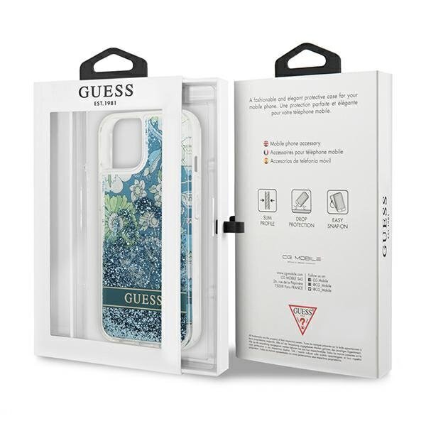 Guess GUHCP13SLFLSN, sopii iPhone 13 minille, vihreä hinta ja tiedot | Puhelimen kuoret ja kotelot | hobbyhall.fi