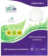 LEDlife LED kattovalaisin 6W (pyöreä) hinta ja tiedot | LEDlife Huonekalut ja sisustus | hobbyhall.fi