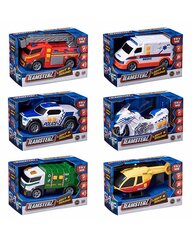 Teamsterz pieni auto valoilla ja äänillä 1kpl hinta ja tiedot | Poikien lelut | hobbyhall.fi