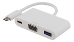 Deltaco USBC-1069, USB-C, VGA, 0.1m