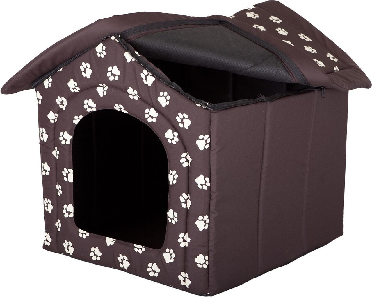 Koirankoppi-peti Hobbydog R1 tassut, 38x32x38 cm, ruskea hinta ja tiedot | Pedit ja pesät | hobbyhall.fi