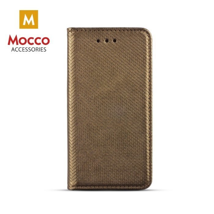 Mocco Smart Magnet Book Case For Samsung A750 Galaxy A7 (2018) Dark Gold hinta ja tiedot | Puhelimen kuoret ja kotelot | hobbyhall.fi