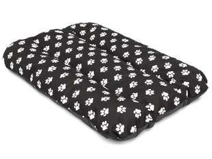 Hobbydog Eco Prestige R1 tyyny, 90 cm x 60 cm x 8 cm, musta tassukuvio hinta ja tiedot | Pedit ja pesät | hobbyhall.fi