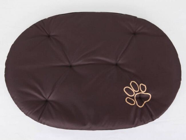 Hobbydog soikea tyyny Dark Brown, R4, 66x51 cm hinta ja tiedot | Pedit ja pesät | hobbyhall.fi