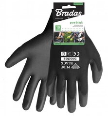 Bradas Pure Black Pro Puutarha- ja työhanskat, koko 10, 6 kpl hinta ja tiedot | Työkäsineet | hobbyhall.fi