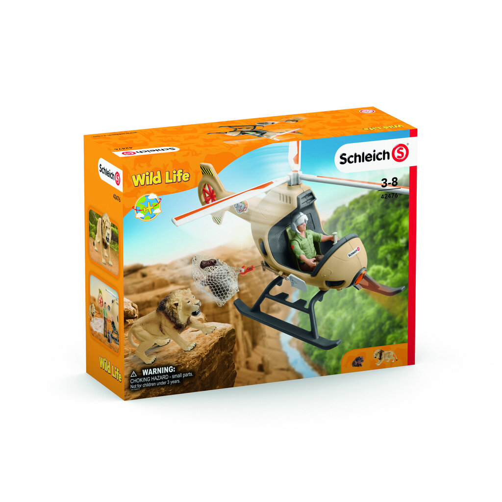 SCHLEICH WILD LIFE Eläinten Pelastus Helikopterilla hinta ja tiedot | Poikien lelut | hobbyhall.fi