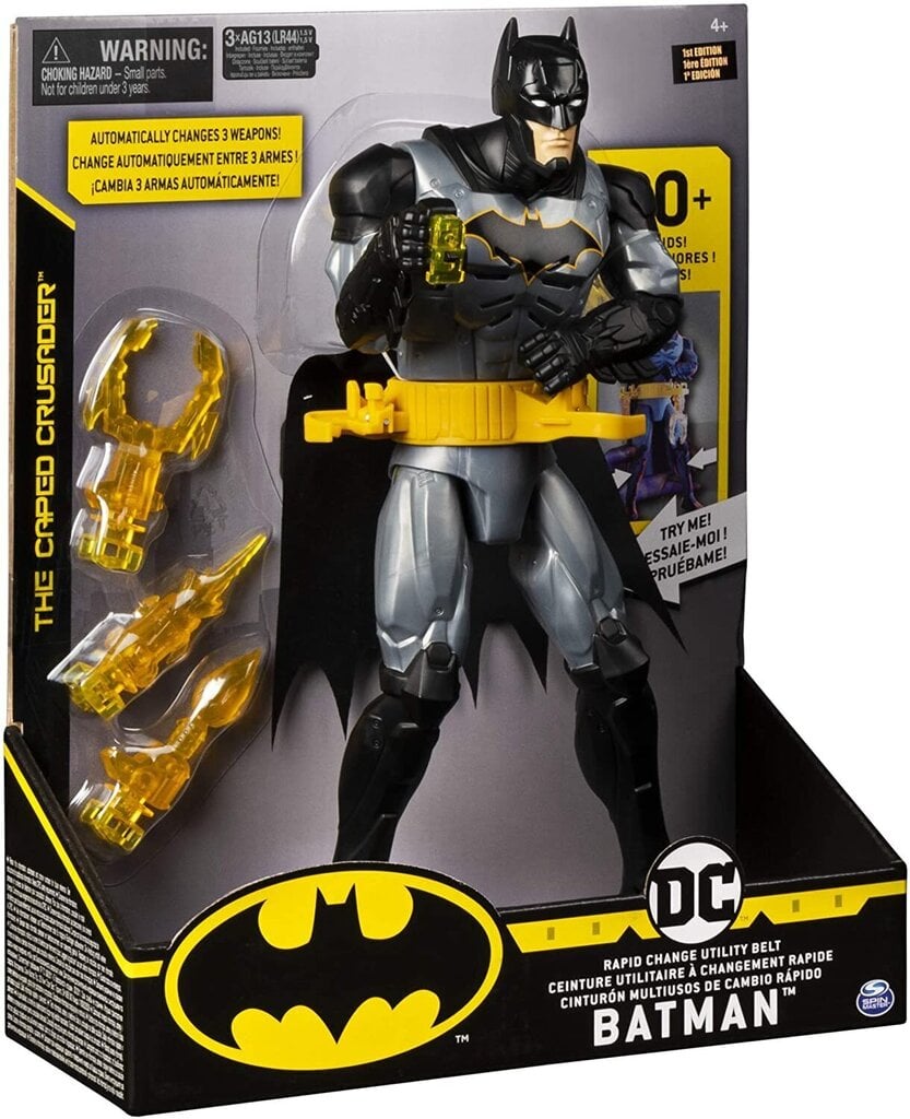 Figuuri Batman (Batman) Deluxe äänillä, 6055944, 30 cm hinta ja tiedot | Poikien lelut | hobbyhall.fi