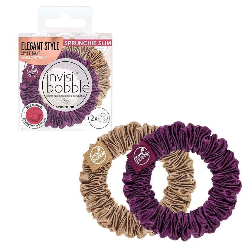 Invisibobble Sprunchie Slim the Snuggle is Real -hiuslenkit, 2 kpl hinta ja tiedot | Hiustarvikkeet | hobbyhall.fi