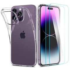 Spigen Crystal Pack iPhone 14 Pro Clear hinta ja tiedot | Puhelimen kuoret ja kotelot | hobbyhall.fi