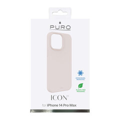 Puro Icon, iPhone 14 Pro Max, vaaleanpunainen / IPC14P67ICONROSE hinta ja tiedot | Puhelimen kuoret ja kotelot | hobbyhall.fi