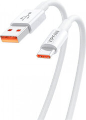 Vipfan USB–USB-C-kaapeli X17, 6A, 1,2 m (valkoinen) hinta ja tiedot | Kaapelit ja adapterit | hobbyhall.fi