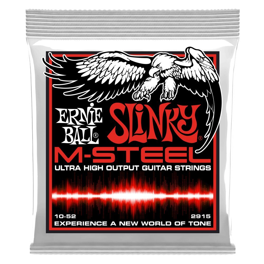 Sähkökitaran kielet Ernie Ball 2915 10-52 (Slinky M-Steel) hinta ja tiedot | Soittimien lisätarvikkeet | hobbyhall.fi