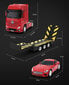 RASTAR kuorma-auto jossa on auto RC Mercedes-Benz Actros, 74940 hinta ja tiedot | Poikien lelut | hobbyhall.fi