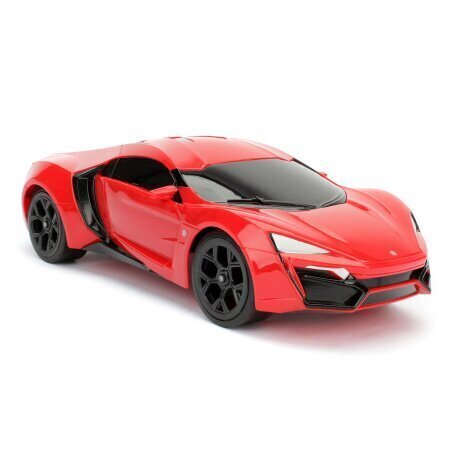 Radio-ohjattu automalli Simba Jada Toys Fast &amp; Furious Lykan Hypersport 1:16 hinta ja tiedot | Poikien lelut | hobbyhall.fi