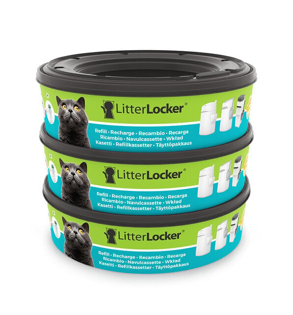 Muovipussit roska-astialle LitterLocker, 3 kpl hinta ja tiedot | Eläinten hoitotuotteet | hobbyhall.fi