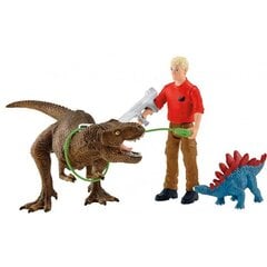 Schleich Dinosaurs Tyrannosaurus Rexin hyökkäys hinta ja tiedot | Poikien lelut | hobbyhall.fi