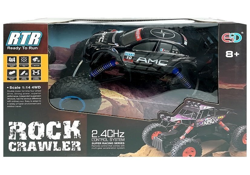 SUV Rock Crawler kaukosäätimellä 1:14 hinta ja tiedot | Poikien lelut | hobbyhall.fi