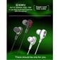 iKaku Muya Dual Moving Coil In-Ear Music and Call Headset 3,5 mm 1,2 m kaapeli mikrofonilla ja kaukosäätimellä, mustan vörinen hinta ja tiedot | Kuulokkeet | hobbyhall.fi