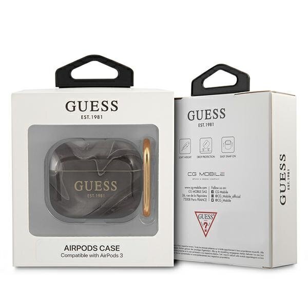 Guess GUA3UNMK AirPods 3, musta hinta ja tiedot | Kuulokkeiden tarvikkeet | hobbyhall.fi