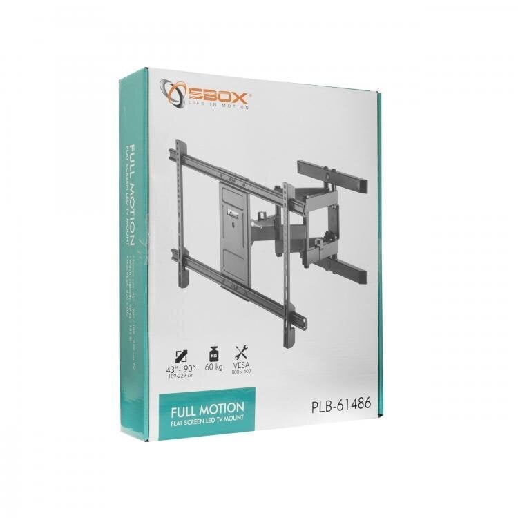 Sbox PLB-61486, Vesa 800x400, 43"-90" hinta ja tiedot | TV-seinätelineet | hobbyhall.fi