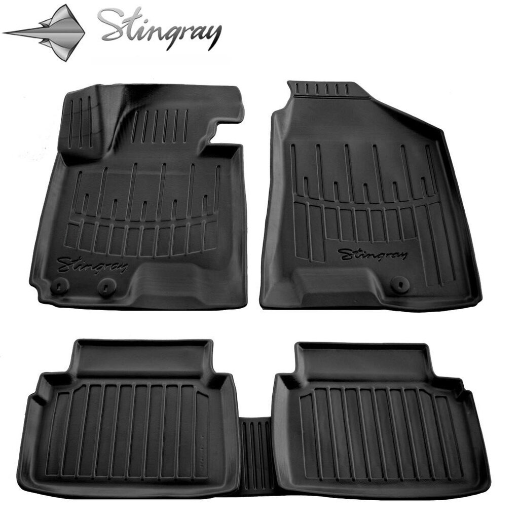 Stingray™ 3D / 5009025 -merkkikohtainen kumimattosarja, HYUNDAI iX35 2010-2015, 5 kpl, musta hinta ja tiedot | Auton kumimatot | hobbyhall.fi