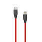 Silikonikaapeli Lightning - USB Type-C (1 m, punainen) hinta ja tiedot | Puhelinkaapelit | hobbyhall.fi