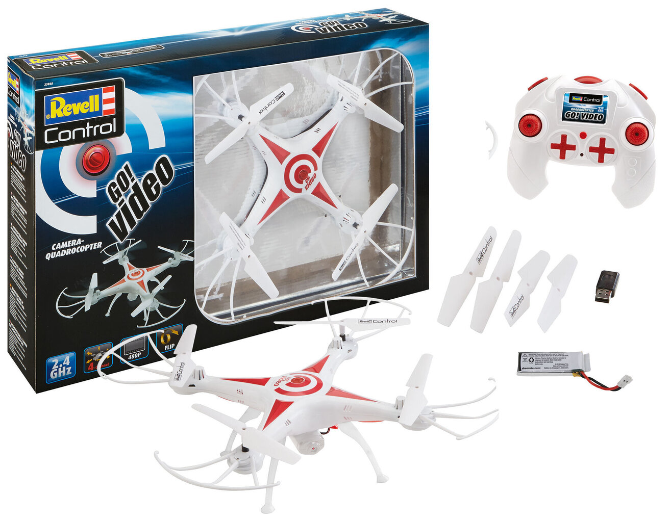 Drone Revell GO! Video, 23858 hinta ja tiedot | Poikien lelut | hobbyhall.fi