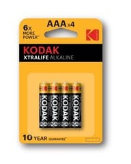 Kodak AAA-paristot 30951990, 4 kpl hinta ja tiedot | Paristot | hobbyhall.fi