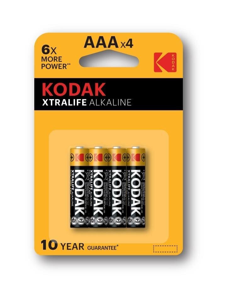 Kodak AAA-paristot 30951990, 4 kpl hinta ja tiedot | Paristot | hobbyhall.fi