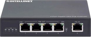 Tehon jatke Intellinet Extender Ultra PoE 4-Port Gigabit 802.3at / af hinta ja tiedot | Intellinet Tietokoneet ja pelaaminen | hobbyhall.fi