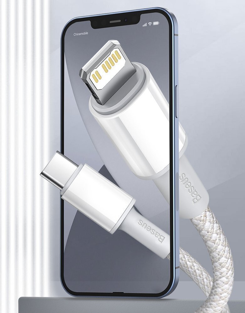 Baseus Kaapeli USB Type C - Lightning 20 W 2 m 6953156231955 hinta ja tiedot | Puhelinkaapelit | hobbyhall.fi