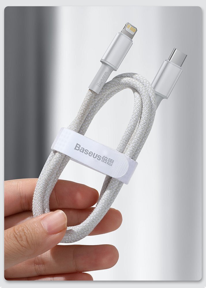 Baseus Kaapeli USB Type C - Lightning 20 W 2 m 6953156231955 hinta ja tiedot | Puhelinkaapelit | hobbyhall.fi