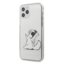 Karl Lagerfeld KLHCP12MCFNRC läpinäkyvä kovakotelo Choupette Fun, iPhone 12 / 12 Pro 6.1" hinta ja tiedot | Puhelimen kuoret ja kotelot | hobbyhall.fi