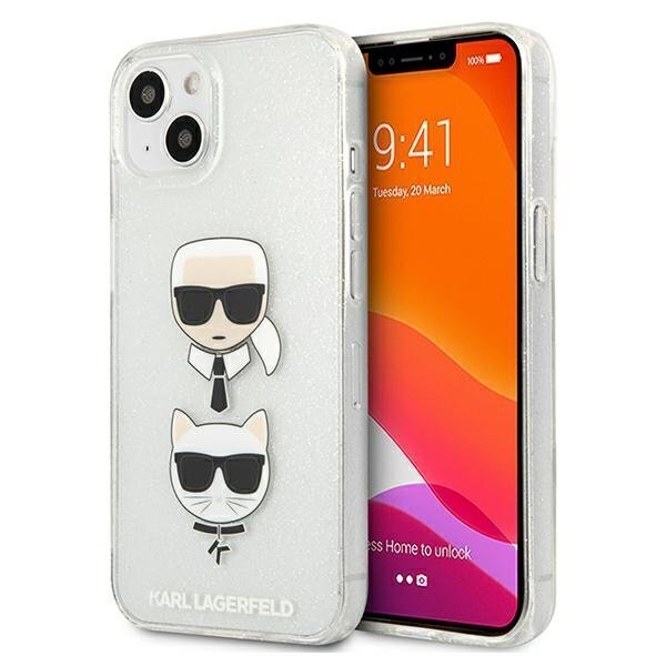 Karl Lagerfeld KLHCP13SKCTUGLS -suojakuori iPhone 13 Pro mini 5,4” -puhelimelle hinta ja tiedot | Puhelimen kuoret ja kotelot | hobbyhall.fi
