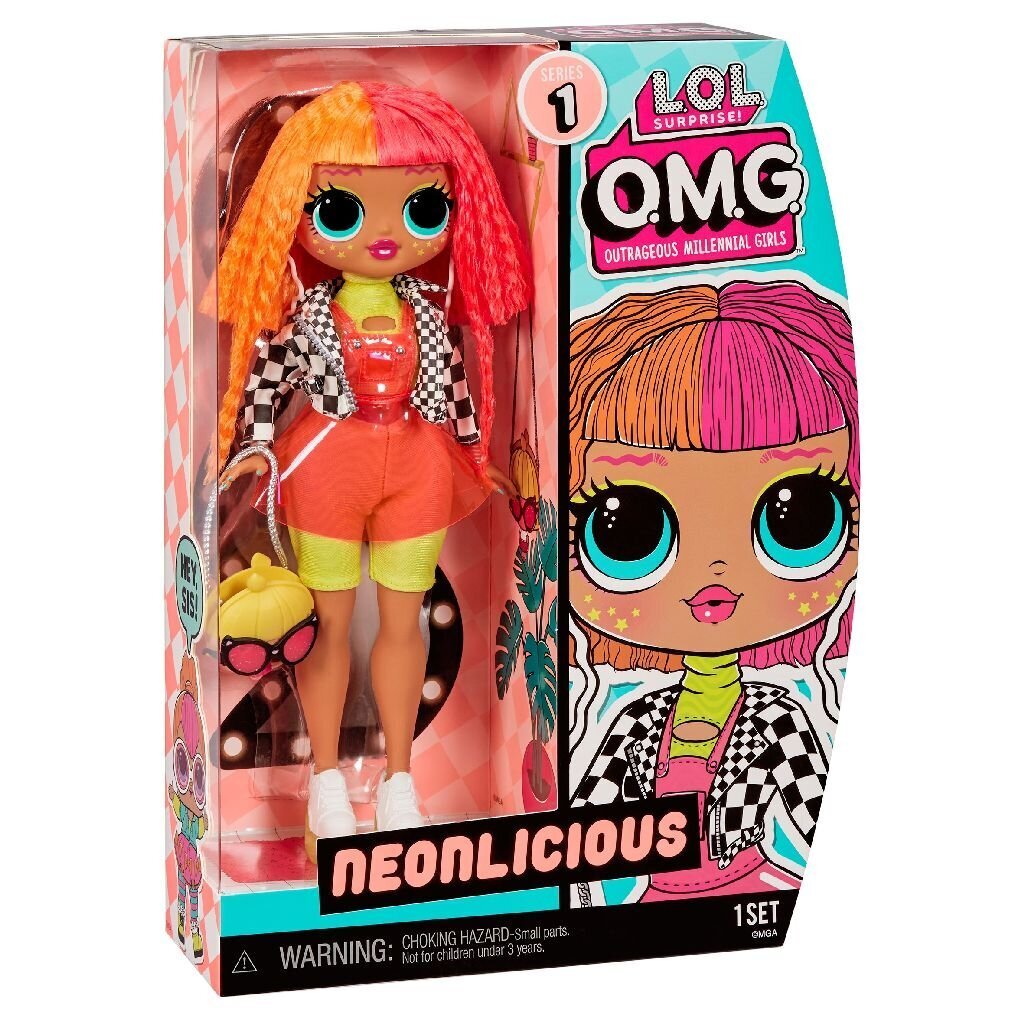 LOL Surprise! -nukke OMG Neonlicious Fashion Doll Sarja 1 (2021) hinta ja tiedot | Tyttöjen lelut | hobbyhall.fi