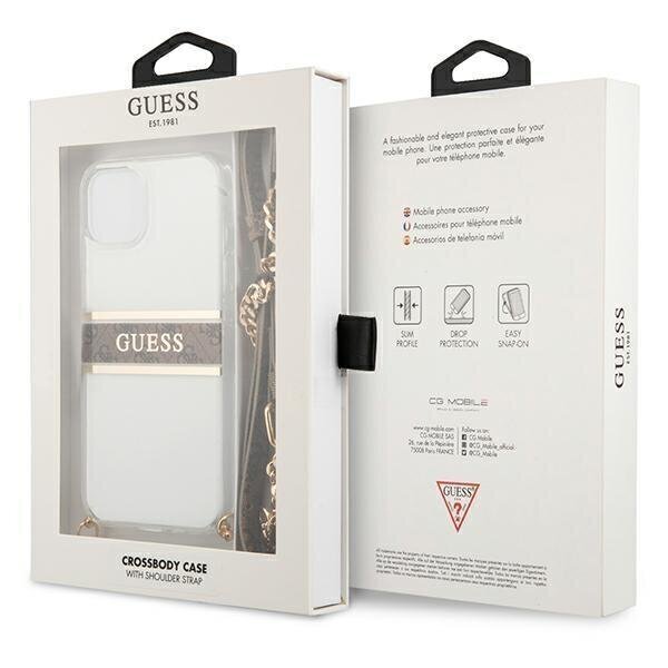 Guess GUHCP13SKC4GBGO, iPhone 13 mini -puhelimeen, läpinäkyvä hinta ja tiedot | Puhelimen kuoret ja kotelot | hobbyhall.fi