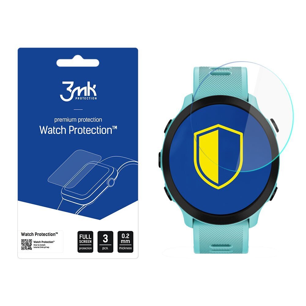 Garmin Forerunner 55 - 3mk Watch Protection™ v. FlexibleGlass Lite näytönsuoja hinta ja tiedot | Älykellojen ja aktiivisuusrannekkeiden lisätarvikkeet | hobbyhall.fi