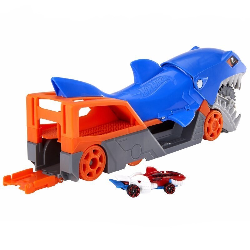 Mattel Hot WheelsCity: Shark Chomp Transporter -leikkisetti (GVG36) hinta ja tiedot | Poikien lelut | hobbyhall.fi