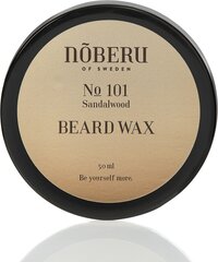 No 101 Beard Wax Sandalwood, partavaha 50 ml hinta ja tiedot | Noberu Of Sweden Hajuvedet ja kosmetiikka | hobbyhall.fi