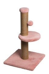 Dubex raapimispuu, 34 x 34 x 67 cm, pinkki hinta ja tiedot | Raapimispuut ja kiipeilypuut | hobbyhall.fi