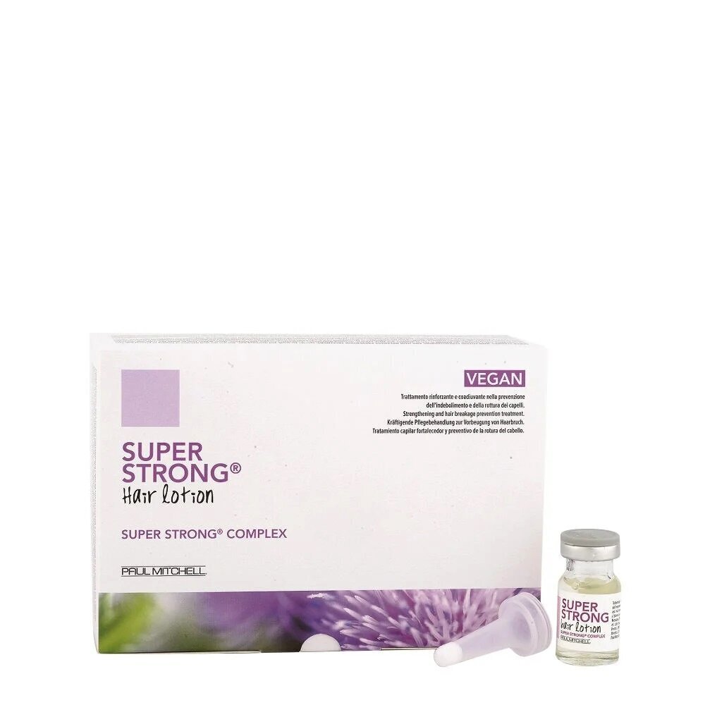 Paul Mitchell Super Strong Hair Lotion Ampullit, 12 kpl. 6 ml hinta ja tiedot | Naamiot, öljyt ja seerumit | hobbyhall.fi