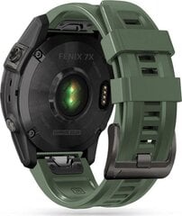 Tech Protect Iconband Garmin Fenix 3 / 5X / 3HR / 5X PLUS / 6X / 6X PRO / 7X (26mm), vihreä hinta ja tiedot | Älykellojen ja aktiivisuusrannekkeiden lisätarvikkeet | hobbyhall.fi