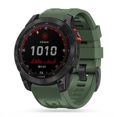 Tech Protect Iconband Garmin Fenix 3 / 5X / 3HR / 5X PLUS / 6X / 6X PRO / 7X (26mm), vihreä hinta ja tiedot | Älykellojen ja aktiivisuusrannekkeiden lisätarvikkeet | hobbyhall.fi