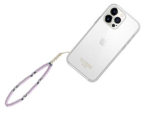 Guess Phone Strap Heishi Beads Black hinta ja tiedot | Puhelintelineet | hobbyhall.fi