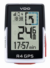 Pyöräilytietokone VDO R4 GPS Top Mount Set hinta ja tiedot | Pyörämittarit | hobbyhall.fi