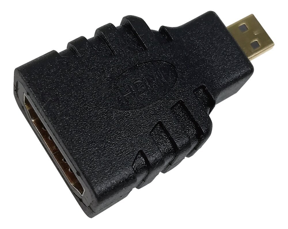 Deltaco-sovitin HDMI - micro HDMI, 4K UHD 30Hz hinta ja tiedot | Adapterit | hobbyhall.fi