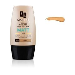 AA Make Up Matt Foundation Mattapintainen meikkivoide 30 ml, 105 Sand hinta ja tiedot | Oceanic S.A. Hajuvedet ja kosmetiikka | hobbyhall.fi